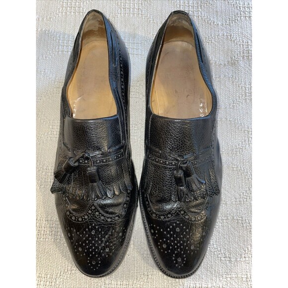 Grenson Men’s Brogue Loafers Size 11.5 D Black Leather Business Formal Regal main image 9